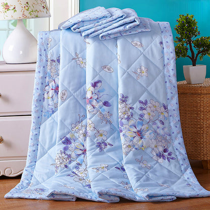 Bedroom Summer Bedspread Duvets Quilt Comforter Filling Bedclothes Super Soft Print Double Sided Design Modern Lightweight Queen