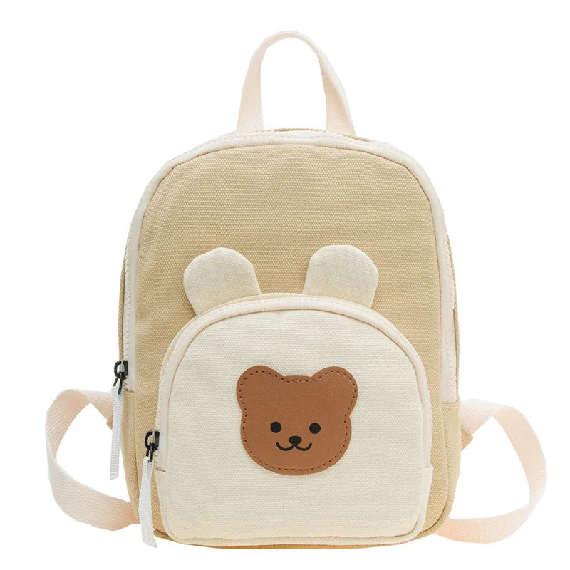 Children's Kindergarten Backpack Cute Cartoon Toddlers Girls' School Backpack Fashion Lightweight Kids Boys Canvas Shoulder Bag