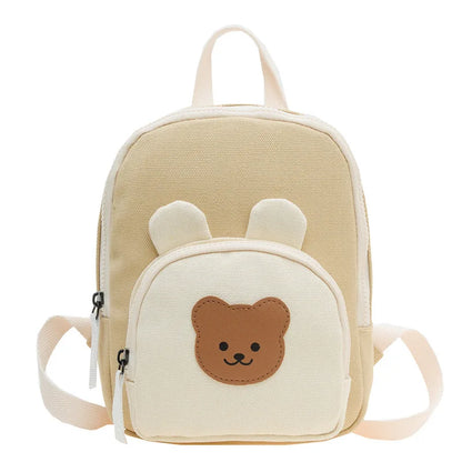 Children's Kindergarten Backpack Cute Cartoon Toddlers Girls' School Backpack Fashion Lightweight Kids Boys Canvas Shoulder Bag