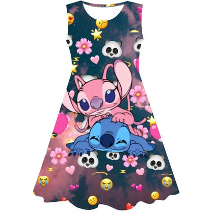 3D Printing Glisten Summer Barbie I Am Kenough Princess Dress Girls Women Short Sleeve Costume Party Dresses Children Clothes