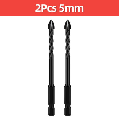 Cross Hex Drill Bit Set For Concrete Porcelain Tile Glass Metal Professional Multifunction Drill Bits Kit Tools Carbide Drills