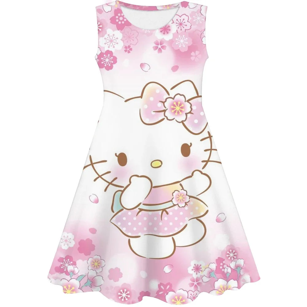 3D Printing Glisten Summer Barbie I Am Kenough Princess Dress Girls Women Short Sleeve Costume Party Dresses Children Clothes