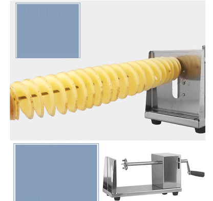Potato cutter Tornado semi-automatic stretching spiral thick stainless steel, manual slicer French fry machine vegetable cutter