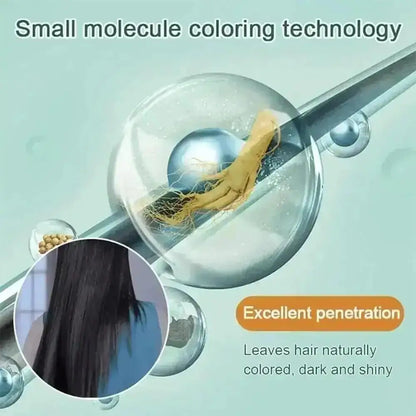 Natural Plant Herbal Hair Dye Shampoo 5 Minutes Change Hair Color Non-irritating Repairs Gray White Fashion Hair Care Women Men