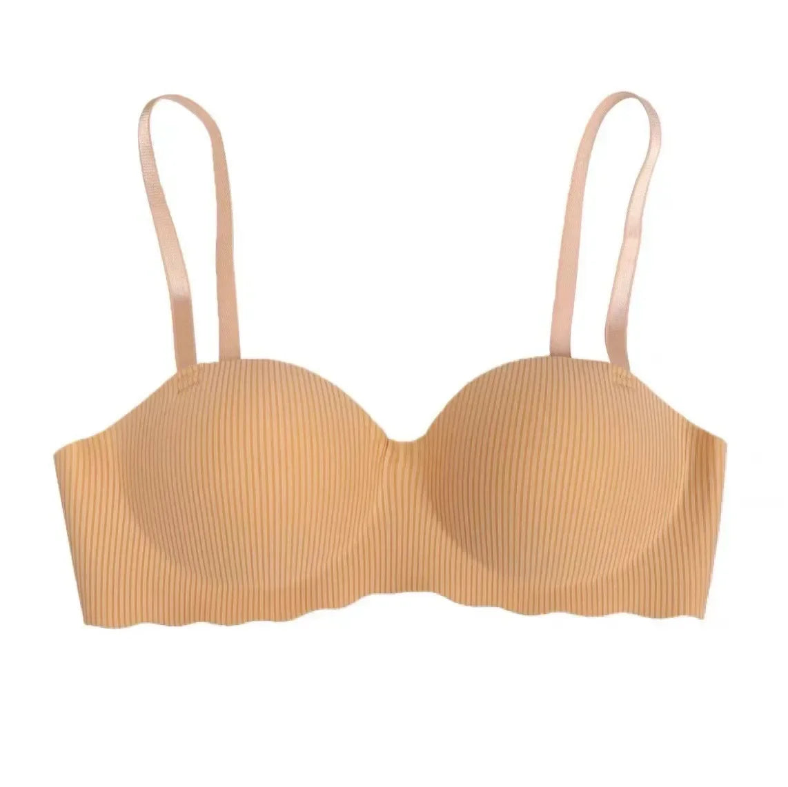 Fashion Seamless Half Cup Cloud Nude Underwear Women  Small Breast Gathering Support Anti-Sagging Soft Wireless Bra