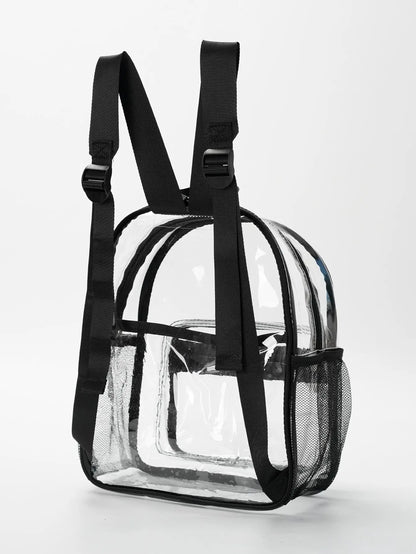 Transparent Contrasting Color Waterproof Children'S Backpack Suitable For Girls, Boys, Swimming, Outdoor Sports, And Travel