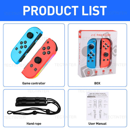 Compatibile con NS Switch/Lite/OLED Controller Joypad Wireless Joystick Gamepad Controle con funzione Wake-up/Screenshot