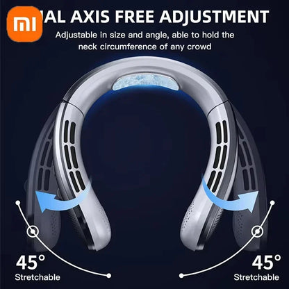 Xiaomi Portable Neck Fan Upgraded Version Neck Support 5-speed Adjustment Outdoor Wearable Hands-free Rechargeable Fan