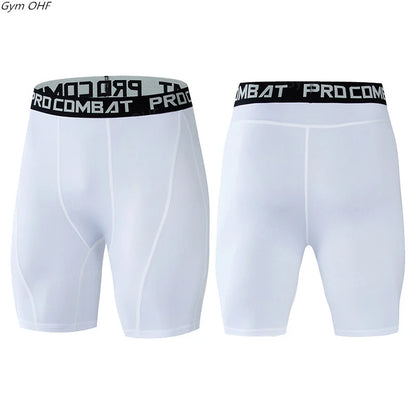 MMA Men Shorts Fitness Workout Inseam Bodybuilding Knickers Male Muscle Alive Elastic Compression Tights Skinny Legging