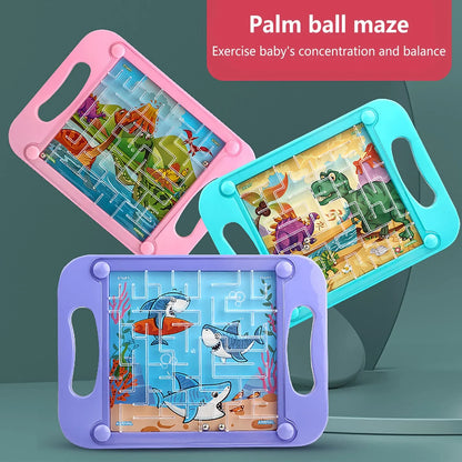 3D Maze Ball Kids Balance Gravity Memory Sequential Puzzle Montessori Early Education Gifts for Baby Educational Toys Best Gifts
