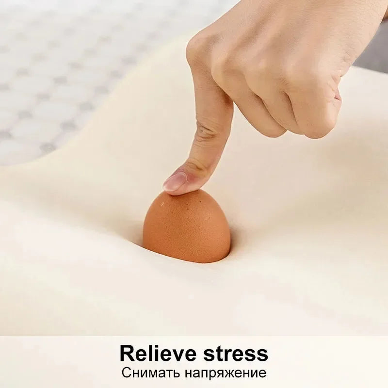 Cuscino lungo in memory foam, cuscino per letto, protezione per il collo, rimbalzo lento, cuscino per maternità sagomato per dormire, cuscini ortopedici
