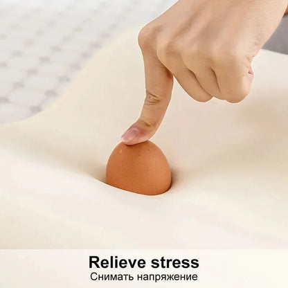 Cuscino lungo in memory foam, cuscino per letto, protezione per il collo, rimbalzo lento, cuscino per maternità sagomato per dormire, cuscini ortopedici