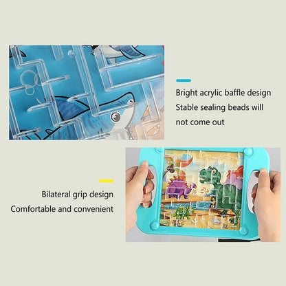 3D Maze Ball Kids Balance Gravity Memory Sequential Puzzle Montessori Early Education Gifts for Baby Educational Toys Best Gifts