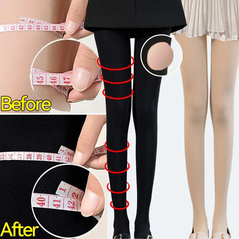 Slim Tights Slimming Leg Pantyhose Women Compression Stockings Sculpting Varicose Veins Fat Calorie Burn Leggings Shaping Stock