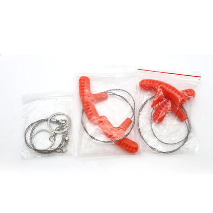 Outdoor Camping Hiking hand rope saw Portable Stainless Steel Wire Saw with Finger Handle Survive Tool camping accsesorios