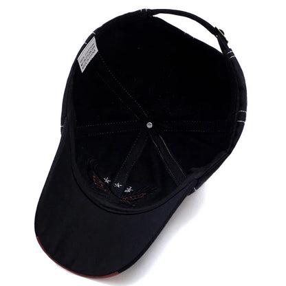 Hats Men'S And Women'S Four-Season Shade Baseball Cap Eagle Embroidery Korean Version Trendy Casual Couple Sunscreen Sun Hat
