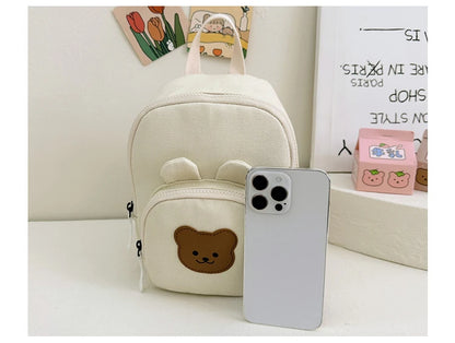 Children's Kindergarten Backpack Cute Cartoon Toddlers Girls' School Backpack Fashion Lightweight Kids Boys Canvas Shoulder Bag