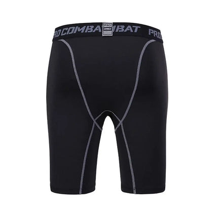 Mallas deportivas para hombre, pantalones de fitness, mallas de compresión elástica, pantalones cortos de entrenamiento para correr en el gimnasio, pantalones cortos de secado rápido.