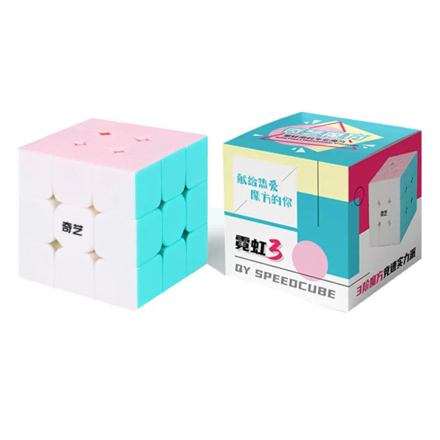 QiYi QiHang Warrior M 3x3 Magic Cubes White Black Speed Puzzle Professional Cubo Magico Toys Birthday Christmas Gifts For Kids