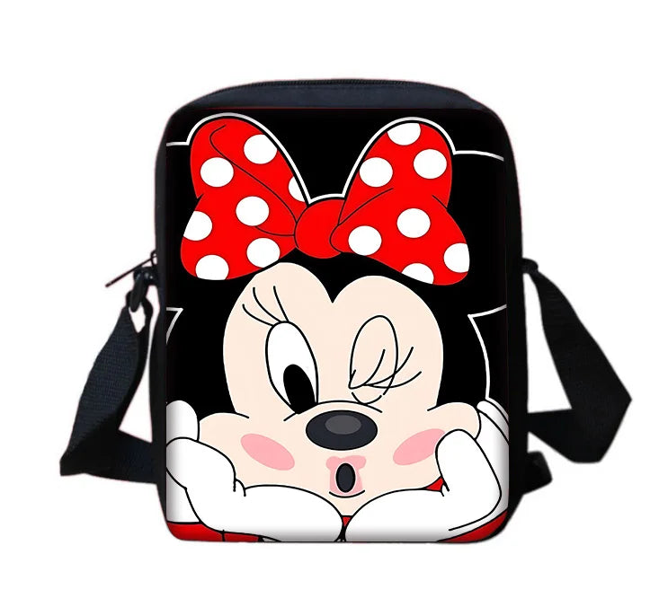 Disney Cute Mickey Minnie Child School Backpack With Shoulder Bag Pencil Bags School Bags for Boys Girls Best Gift