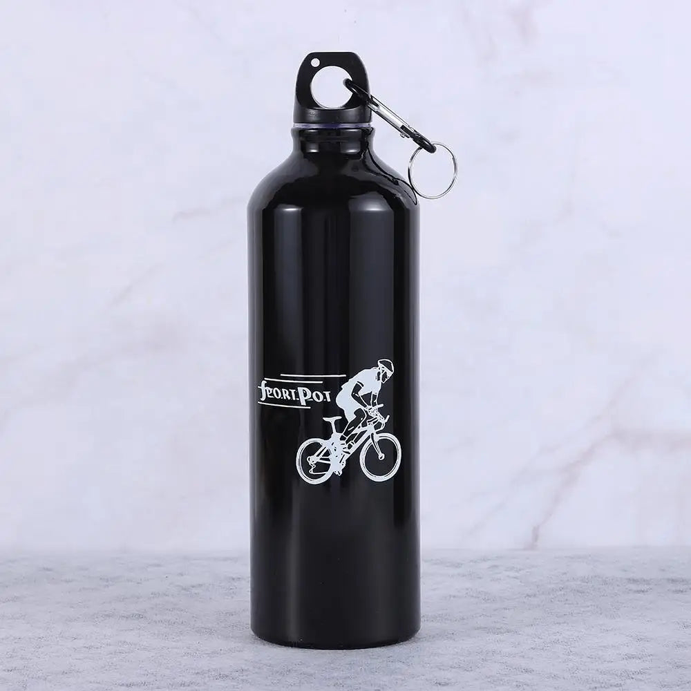 Aluminum Alloy 750ml Bicycle Water Bottle Food Grade Sports Fitness Running Riding Camping Hiking Kettle Leak-proof Bike Bottle