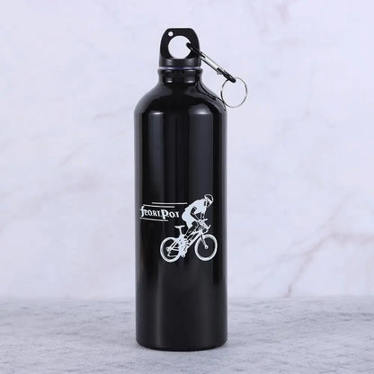 Aluminum Alloy 750ml Bicycle Water Bottle Food Grade Sports Fitness Running Riding Camping Hiking Kettle Leak-proof Bike Bottle