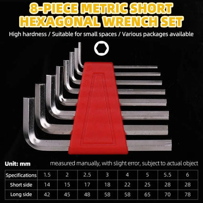 5/8/11 PCS Mini Portable Allen Wrench Metric Wrench Inch Wrench Easy To Carry L Wrench Size Allen Key Short Arm Tool Set