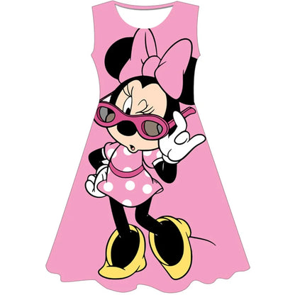 3D Printing Glisten Summer Barbie I Am Kenough Princess Dress Girls Women Short Sleeve Costume Party Dresses Children Clothes