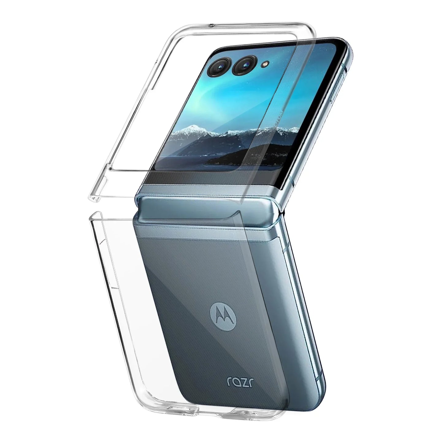 Clear Hard Case for MOTOROLA MOTO RAZR 40 60 Ultra Razr40 Plus Razr 50 ultra 2022 5G Fall Protection Thin Phone Cover