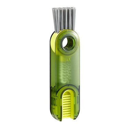 3 In 1 Bottle Gap Cleaner Brush Multifunctional Cup Cleaning Brushes Water Bottles Clean Tool Mini Silicone U-shaped Brush