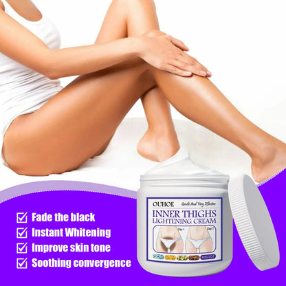 Inner Thigh Whitening Cream Private Parts Underarm Bleaching Cream Whiten Butt Knee Brighten Melanin Intimate Dark Skin Care 60g