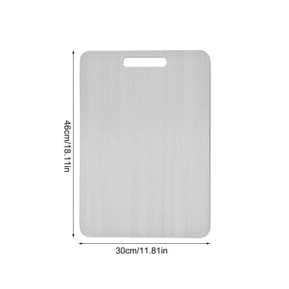 Board Kitchen Titanium Cutting Boards For Stainless  304 Steel Thickened Double-Sided Food Grade Portable Fruit Meat Chopping
