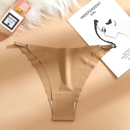 Women's Sexy Panties Temptation Bikini Seamless Female Underwear Thin Belt Thong for Women Fashion Briefs Elasticity Lingerie
