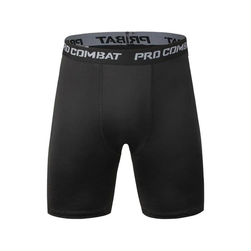 Mallas deportivas para hombre, pantalones de fitness, mallas de compresión elástica, pantalones cortos de entrenamiento para correr en el gimnasio, pantalones cortos de secado rápido.