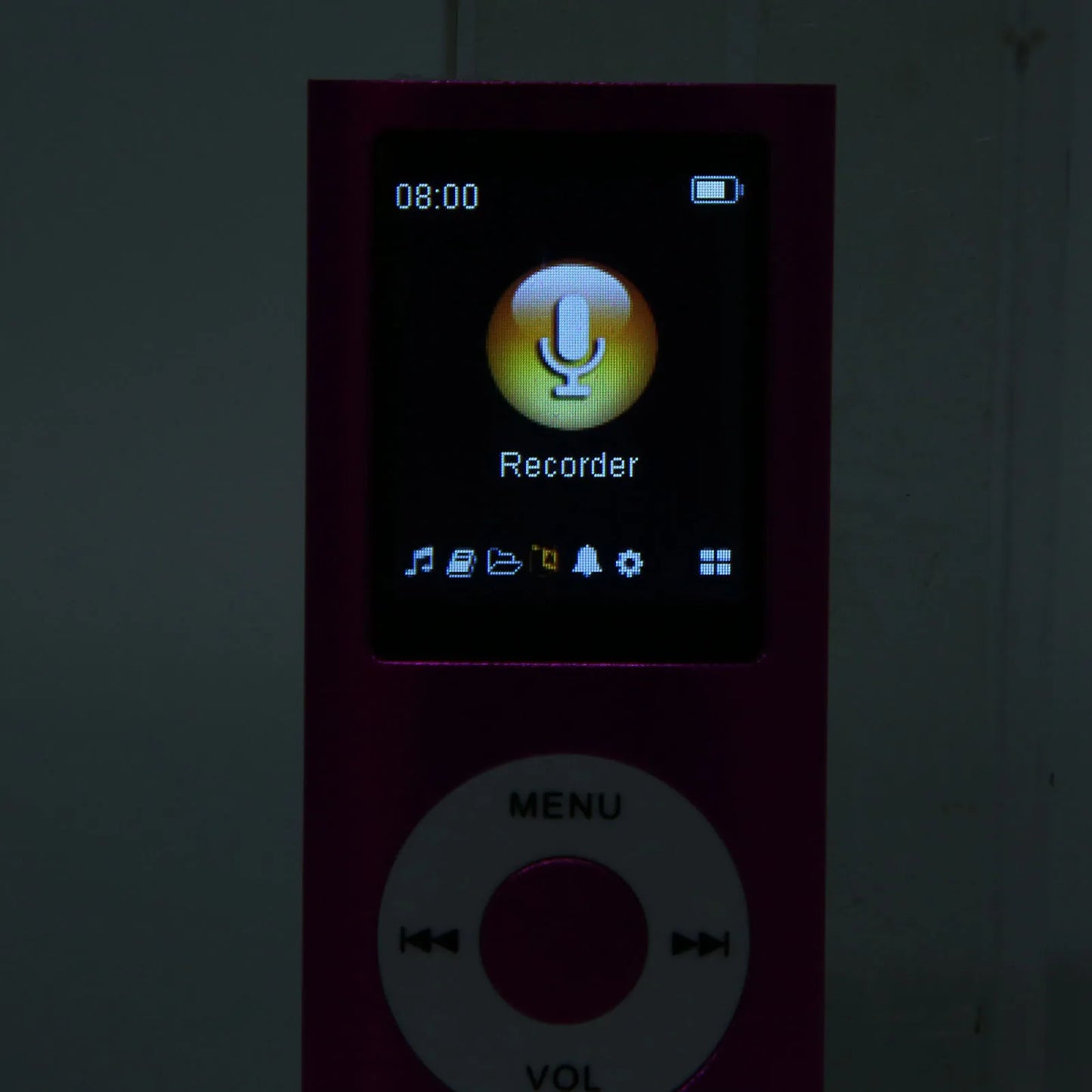 1.8in Player Support Memory Card Ultra Thin LCD MP3 Player with Bluetooth for Students Running Walking MP3 Player LCD Player