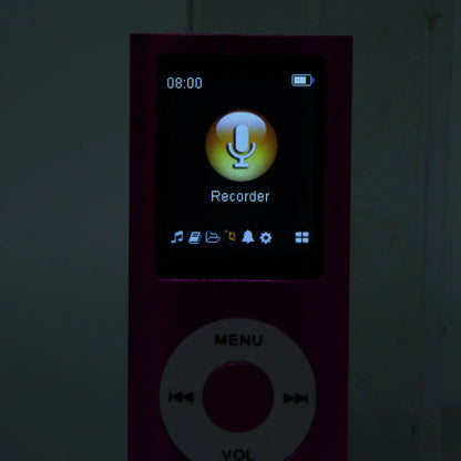 1.8in Player Support Memory Card Ultra Thin LCD MP3 Player with Bluetooth for Students Running Walking MP3 Player LCD Player