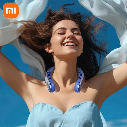 Xiaomi Portable Neck Fan Upgraded Version Neck Support 5-speed Adjustment Outdoor Wearable Hands-free Rechargeable Fan