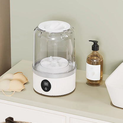 NEW Mini Underwear Washing Machine Fully Automatic Laundry Cup Cordless Portable Underwear Sock Washer Rechargeable for Travel