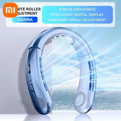 Xiaomi Portable Neck Fan Upgraded Version Neck Support 5-speed Adjustment Outdoor Wearable Hands-free Rechargeable Fan