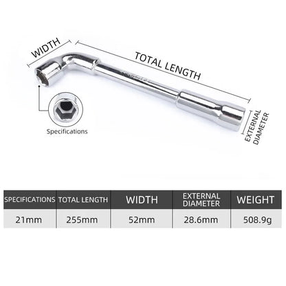 Socket wrench L type 7 type pipe type double head elbow perforated hexagon socket pipe wrench set