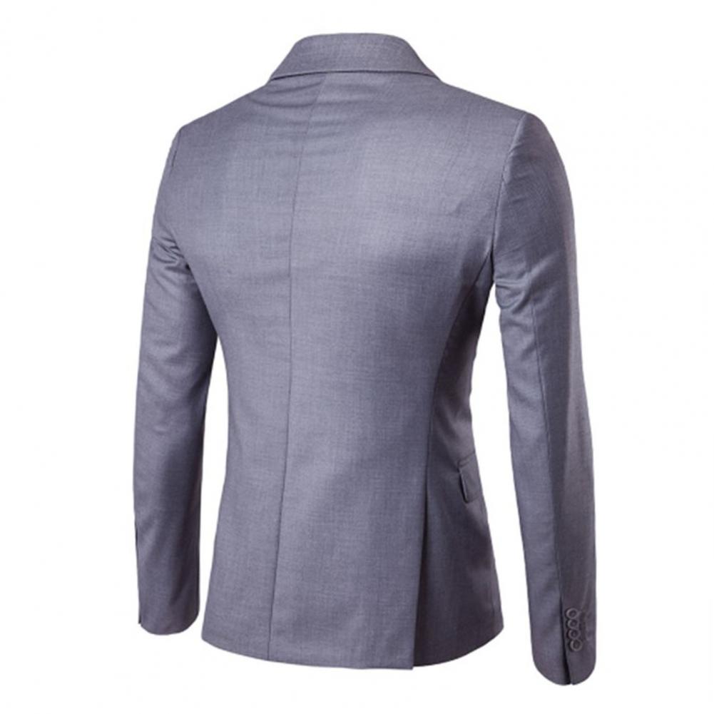 Men Blazer High Quality Business Slim Fit Single Buttons Suits Jacket Men Slim Fit Casual Wedding Groom Blazer Coats Suit Coat