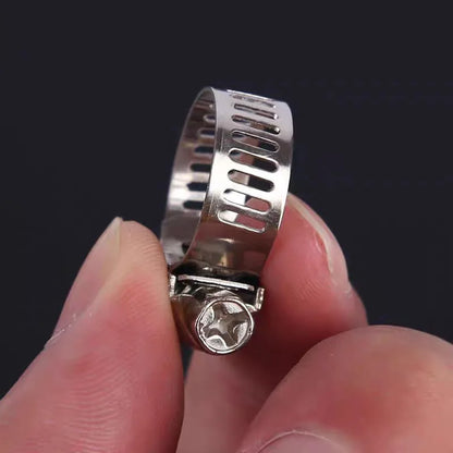 Abrazadera de tubo de combustible para automóvil ajustable, abrazadera de manguera de acero inoxidable con tornillo sin fin, alicates, herramientas para grifos, tuberías de agua y sujetadores.