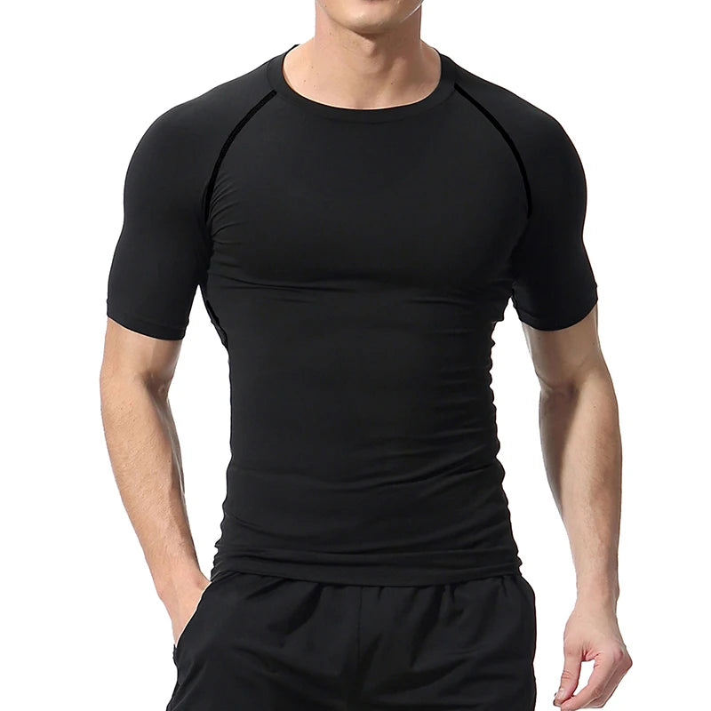 2025Cross Print Compression Shirt for Men Christian Sporty Quick Dry Tshirt Tees Tops Gym Workout Fitness Undershirts Baselayers