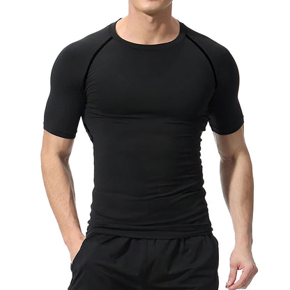 2025Cross Print Compression Shirt for Men Christian Sporty Quick Dry Tshirt Tees Tops Gym Workout Fitness Undershirts Baselayers