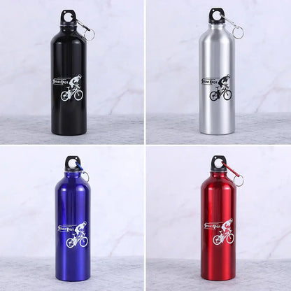Aluminum Alloy 750ml Bicycle Water Bottle Food Grade Sports Fitness Running Riding Camping Hiking Kettle Leak-proof Bike Bottle
