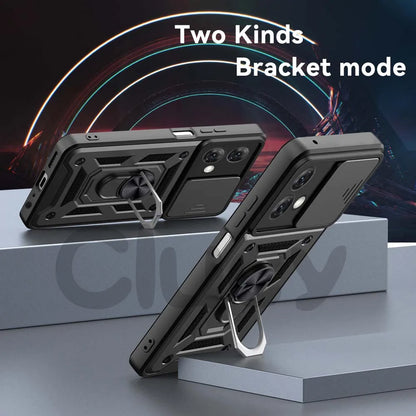 For Motorola Mote G84 G54 G34 G14 G53 G62 G42 G10 G20 G30 E22i E20 E30 E40 Case Slide Camera Shockproof Armor Protect Cover