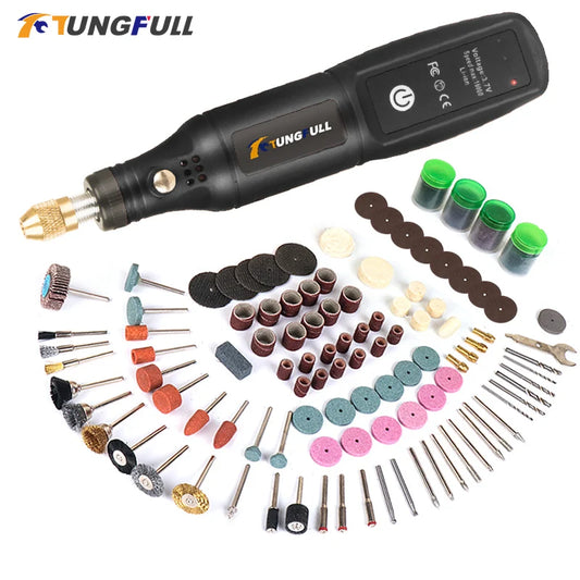 Strumento per incisione USB, utensile Dremel, trapano a batteria, utensile rotante, mini trapano elettrico senza fili, lucidatrice ricaricabile