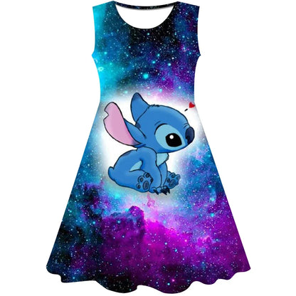 3D Printing Glisten Summer Barbie I Am Kenough Princess Dress Girls Women Short Sleeve Costume Party Dresses Children Clothes