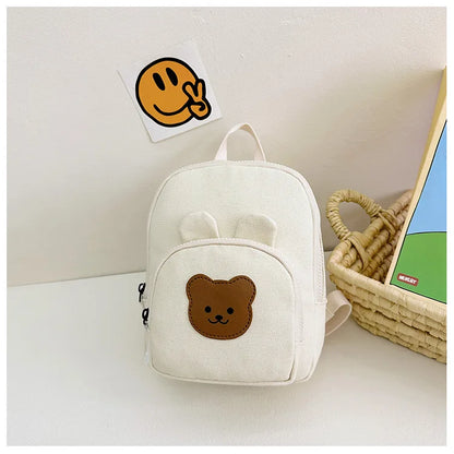 Children's Kindergarten Backpack Cute Cartoon Toddlers Girls' School Backpack Fashion Lightweight Kids Boys Canvas Shoulder Bag