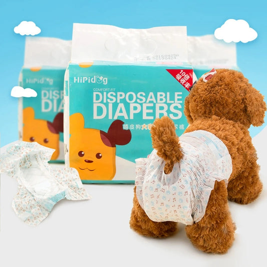 Disposable Dog Diaper Hygroscopic wet oneself Breathable Puppy Short Pet Physiological Pants Super Absorption For Puppy Dogs